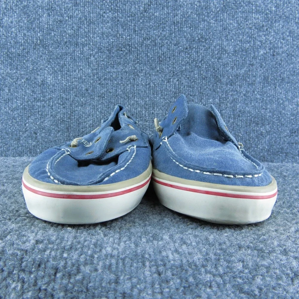 Penguin Munsingwear Catamaran Men Boat Shoe Blue Fabric‎ Lace Up Size 12 Medium